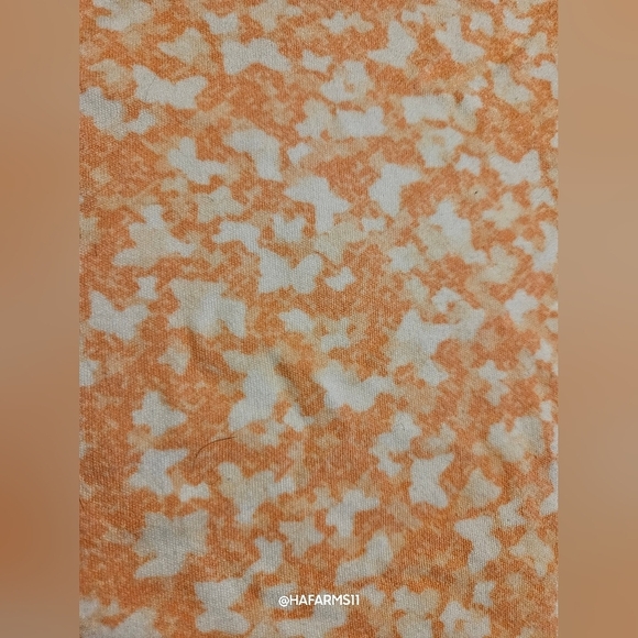 Studio Works Orange n White print - Picture 4 of 6